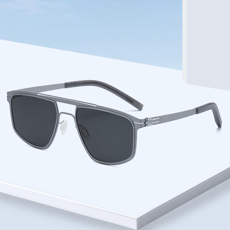 Unisex Retro Polarized Sunglasses - Fashionable Sun Protection for Men and Women, Ideal for Driving