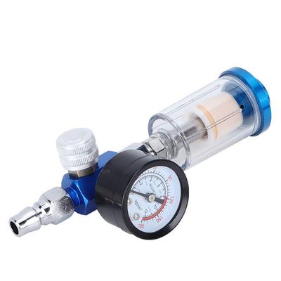 TOPINCN 1/4 Inch Air Pressure Regulator for Spray Guns, Air Pressure Gauge for Spray Paint Guns, Pneumatic Tools