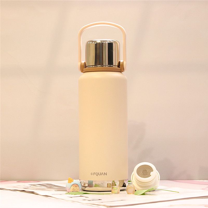 Stylish Thermos Flask for Outdoor Use, Large-Capacity Thermos Cup, Tea Brewing Pot, Household Hot Water Thermos Bottle, Travel Water Bottle