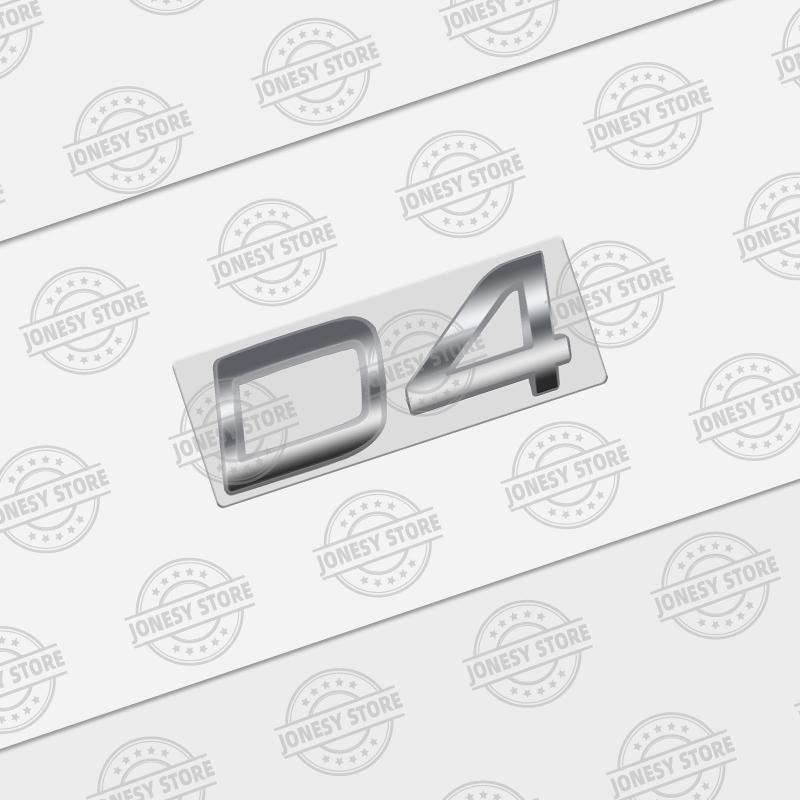 Auto Metal D8 D7 D6 D5 D4 D3 D2 Logo 3D Badge Lettering Decals Trunk Sticker For Volvo XC60 XC40 XC90 S40 S60 V40 V50 C70 T6 AWD