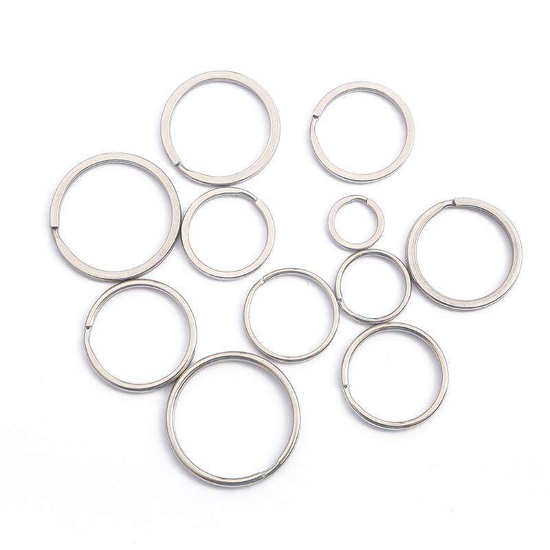 DIY Jewelry Accessories: Thickened Stainless Steel Keyring and Storage Ring