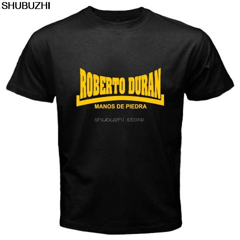 New ROBERTO DURAN Manos De Piedra Boxing Legend Mens Black TShirt Size S5XL Cool Casual pride t shirt men Unisex New sbz6374 S