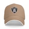 RAIDER Logo Baseball Cap Black Mesh Adjustable Hat with Shield Emblem and Viking Design for Unisex and Women