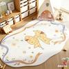 Bow Pattern Rugs for Bedroom Thick Plush Study Floor Mat Irregular Shape Living Room Decoration Carpet Fluffy Soft Cloakroom Rug