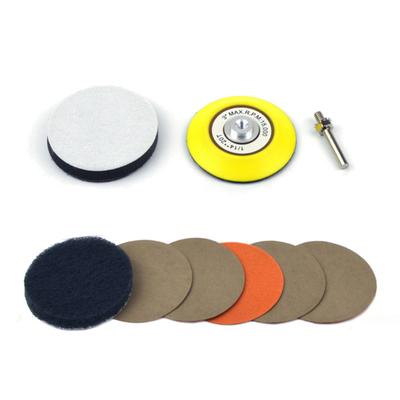 Ensemble de 21 pièces Disques de Ponçage Éponge Tampon Adaptateur Mandrin M16 Résistant à l'Usure Pad de Polissage pour Voiture Meubles Phares Ensemble de Lavage pour Véhicule
