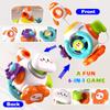 Multi In 1 Busy Ball Travel Activity Busy Board Cube, Sensory Cognitive Toys, Multiple Sensory Shape Building  Baby Busy Ball