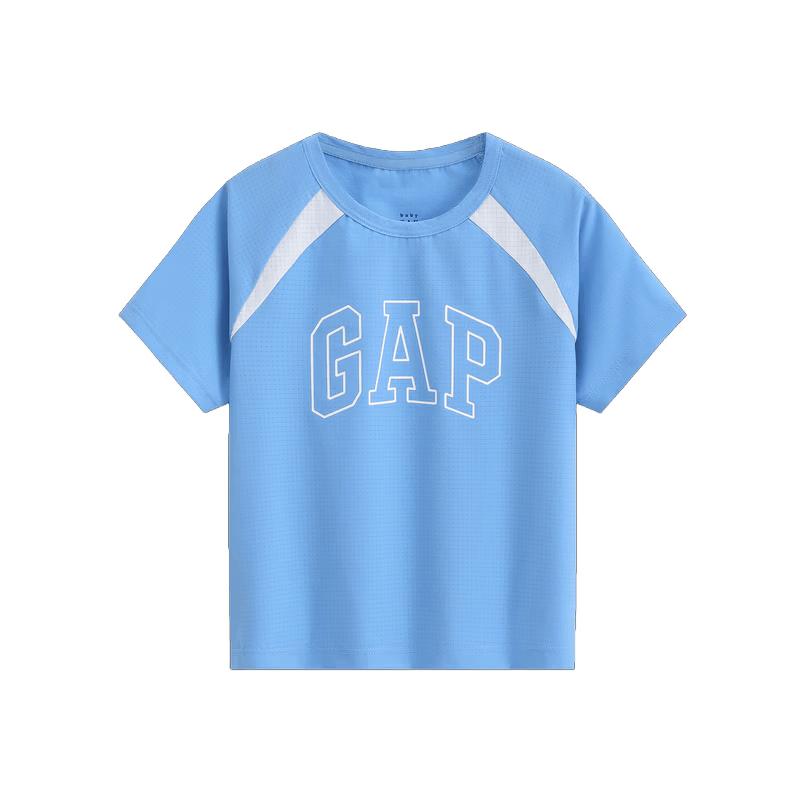 GAP Boys  Moisture-Wicking Logo Loose Fit Short Sleeve T-Shirt 110/56 синий
