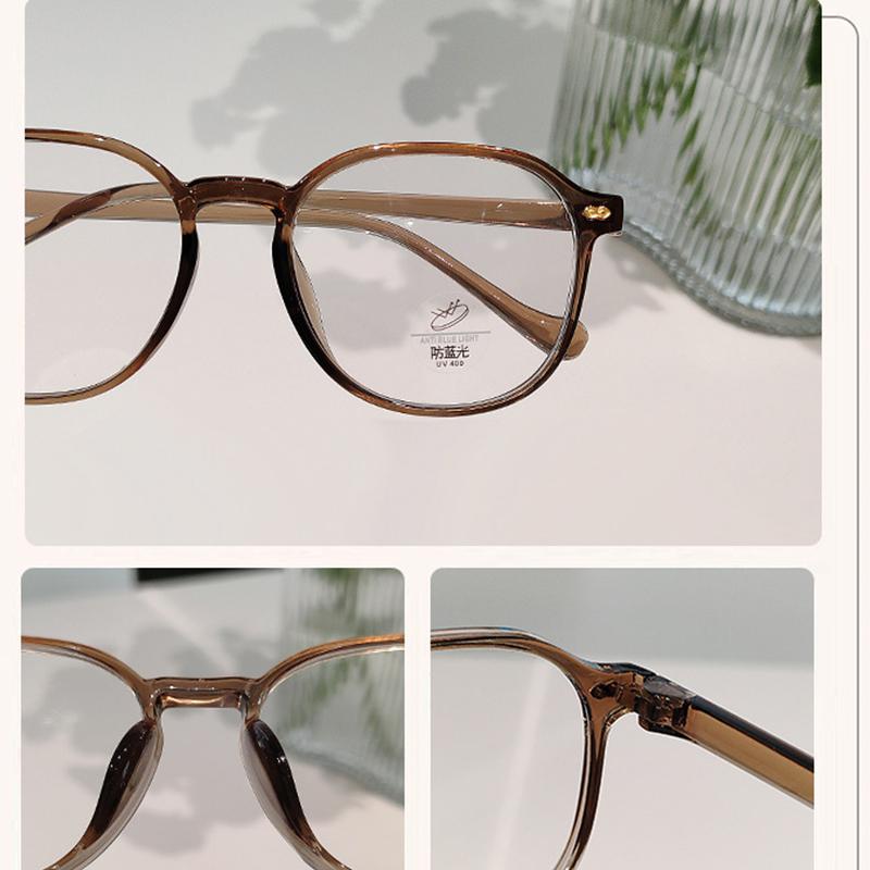 Fashion Anti Blue Light Glasses Ultra Light Square Frame PC Eyewear Optical Lenses Anti-fatigue Woman Graduated Glasses
