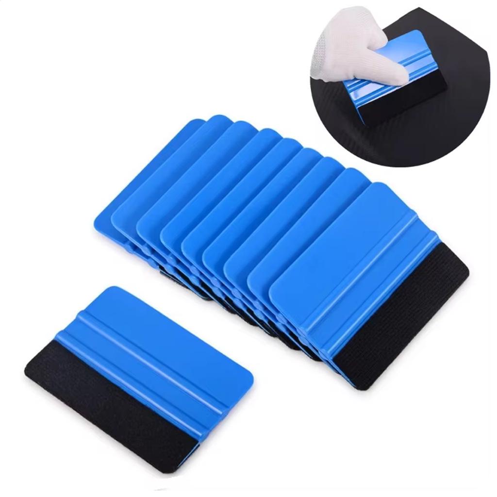Plastic Car Film Application Squeegee 10x7 cm - Perfect for Car Wash, Seam Filling, and Advertising.