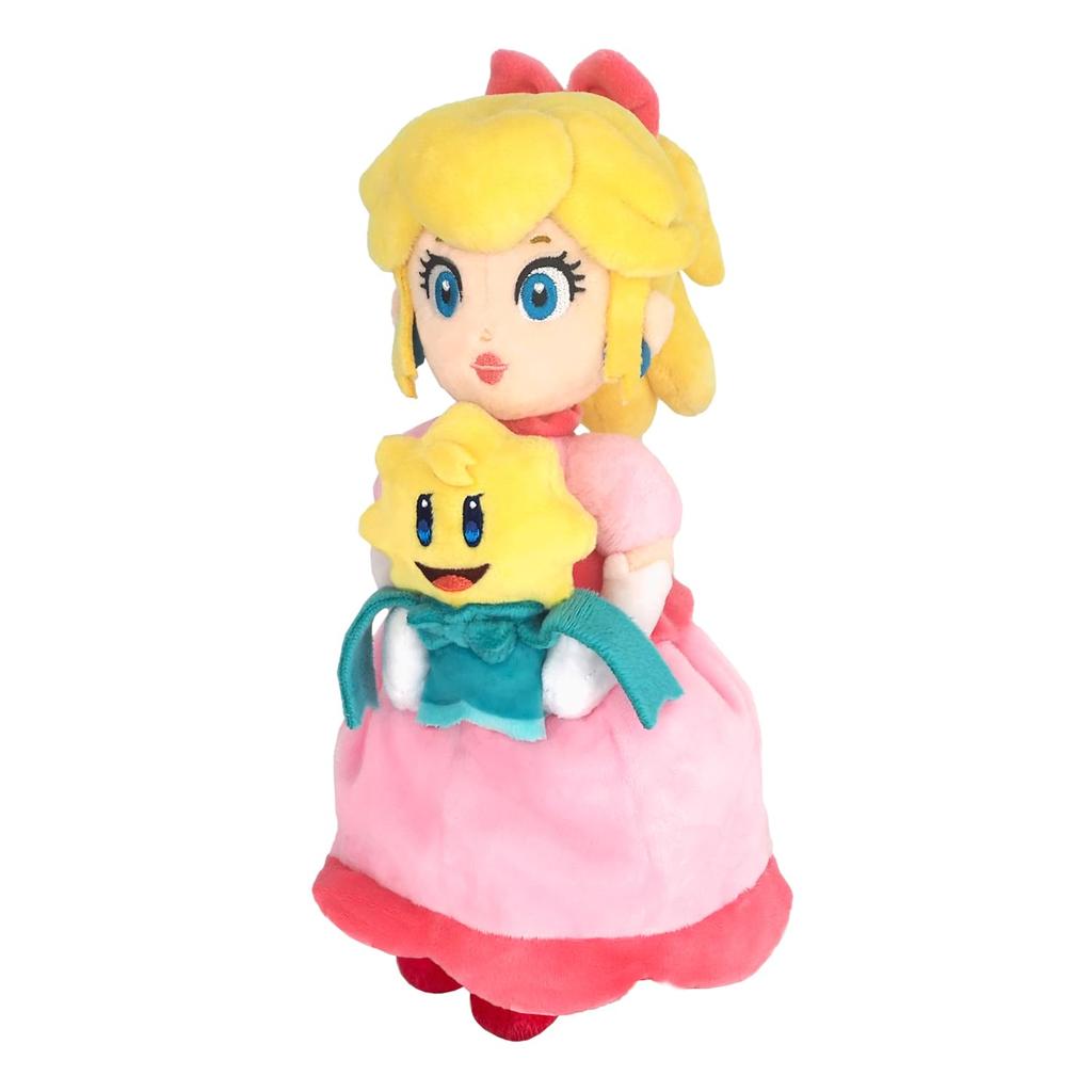Sanei Boeki Princess Peach Showtime! Peach & Stella Plush Toy, W10 X D13 X H24.5cm (PPS01)