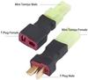 Set connettore Mini Tamiya a T-Plug | Compatibile con autoradio JVC, WLtoys 144001, batteria LiPo 300mAh | Alta Durabilità | Nero | Plastica