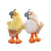 Duck Keyring Smooth Texture Anti-shedding Decoration Tilted Head Duck Doll Keychain Child Gifts