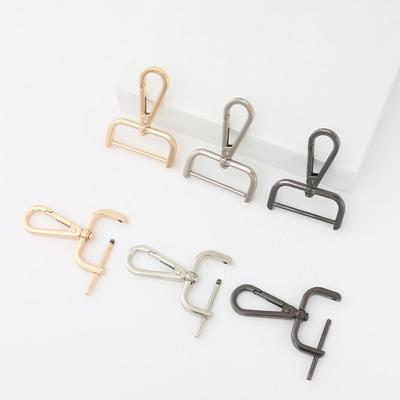 1 Stück Zinklegierung Abnehmbarer Karabinerhaken Auslöseclips Schnallen für Riemen Gürtel Schlüsselanhänger Gurtband Haustierleine Lederhandwerk Haken 4 Größen