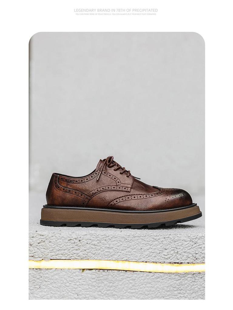 Men's Versatile Leather Shoes: 2025 Summer Casual & Formal Fashion