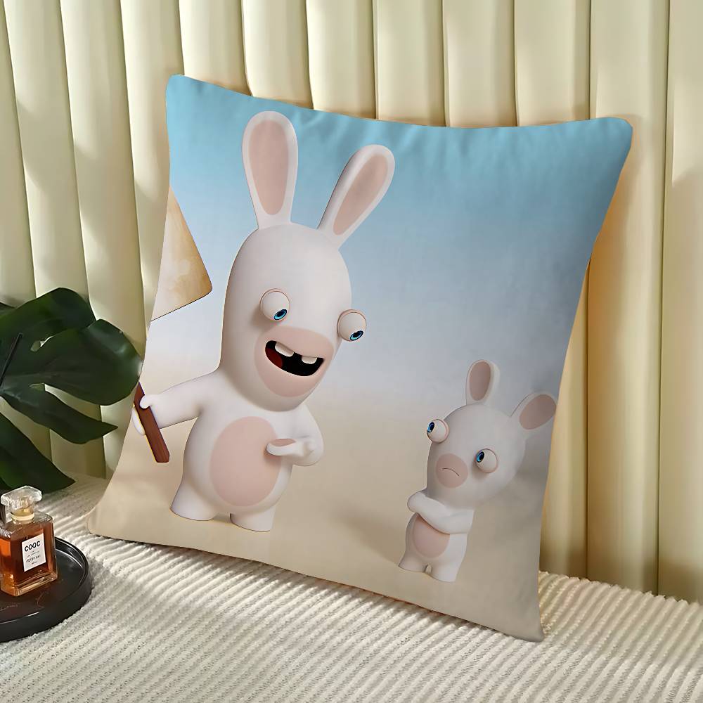 

R-Rabbids Invasion Дизайн Наволочки Чехол для Подушки Декор Праздничный Декор 16x16Inch