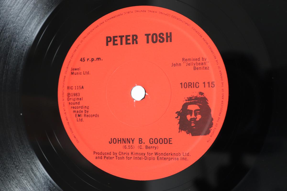 

10inch Record PETER TOSH - Johnny B. Goode / Peace Treaty 10RIC115 EMI 1983 US Reggae, Ska & Dub Used