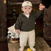 Baby Foreign Style Small Suit Spring New Baby Casual Sports Hooded Sweater Children'S Versatile Jeans