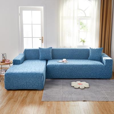 Elastischer Jacquard-Sofabezug, Schonbezug für Wohnzimmer, L-förmiger Ecksofabezug, dicker Couch-Chaiselongue-Bezug