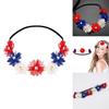 Lebensechter patriotischer Kranz-Stirnband für Unabhängigkeitstagsfeier