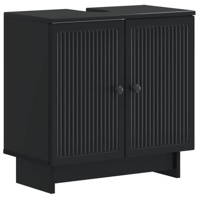 Bathroom Vanity Cabinet EDE Black 59.5 X 31.5 X 59 Cm