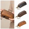 Anti-lost Men Key Ring Pouch Thin Car Key Bag Small Hanging Pouch Mini Leather Coin Purse  Shopping