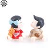 1set Mini Stool Lovers Old Couple Animals House Tree Fairy Garden Miniatures Terrarium Action Figures DIY Micro Landscape Decor