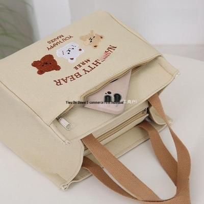 Wasserdichte Canvas-Lunchtasche Handtasche für Damen