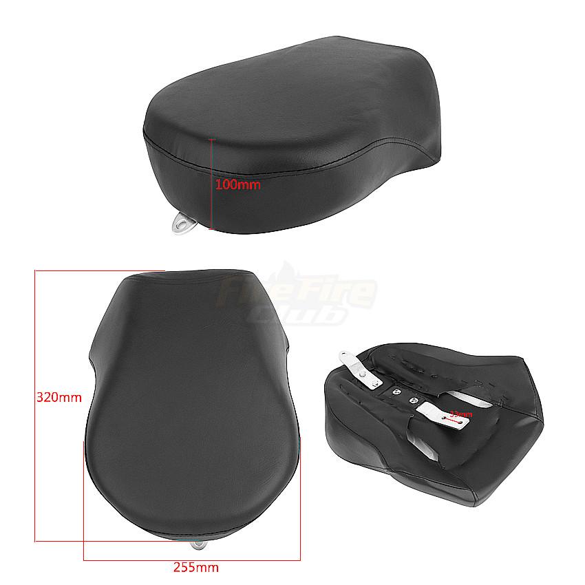 Motorcycle Passenger Leather Rear Pillion Cushion Pad Seat Covers For Harley Sportster 883 1200 Iron 883 XL 2004-2016 Moto Parts