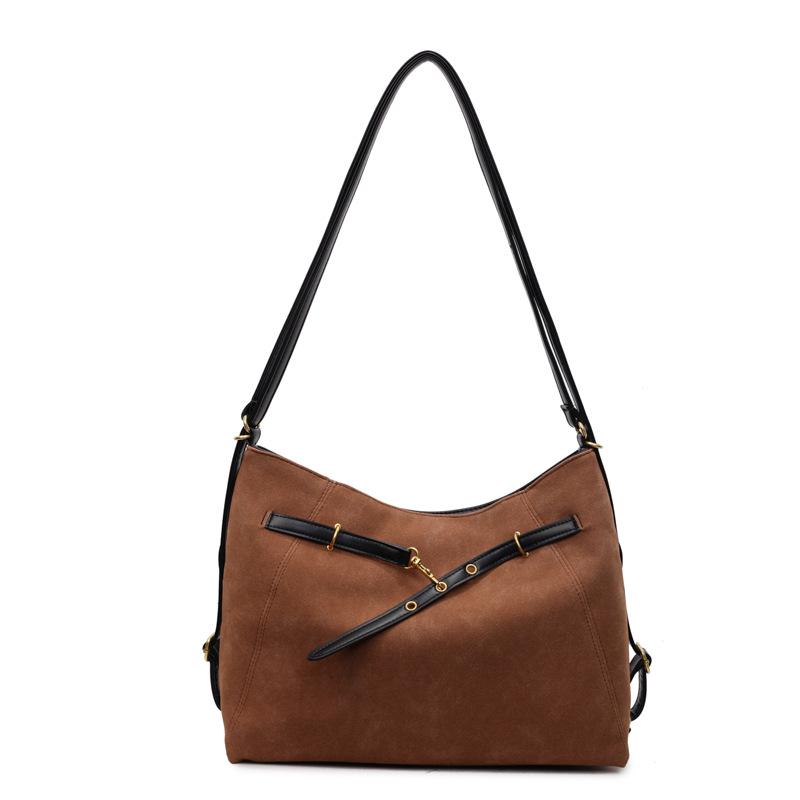 Women's 2025 Autumn/Winter Fashion: Casual Large-Capacity Textured Tote & Crossbody Backpack