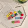 Colorful Jelly Bean Hairpin Set for Girls - Cute Candy Color Side and Bangs Clips