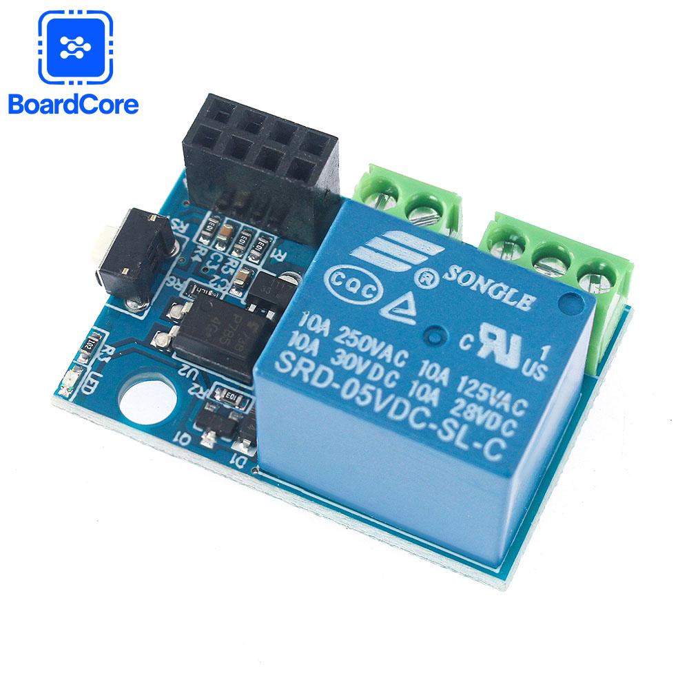 ESP8266 ESP-01S WiFi Relay Module Smart Switch Socket with 10A Relay DIY Smart Plug for Smart Home APP Remote Control