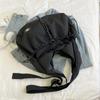 Womens Casual Nylon Shoulder Bag With Large Capacity And Inner Pouch