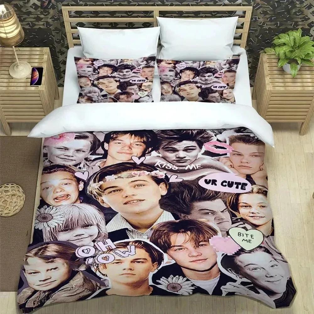 Movie Titanic Leonardo DiCaprio Bedding Set Duvet Cover Bed Set Quilt Cover Pillowcase Comforter king Queen Size Boys Adult