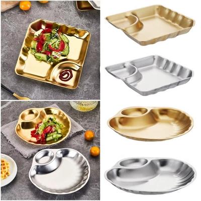 Creative Stainless Steel Snack Plate Shell Shape Dessert Display Tray  Home Storage