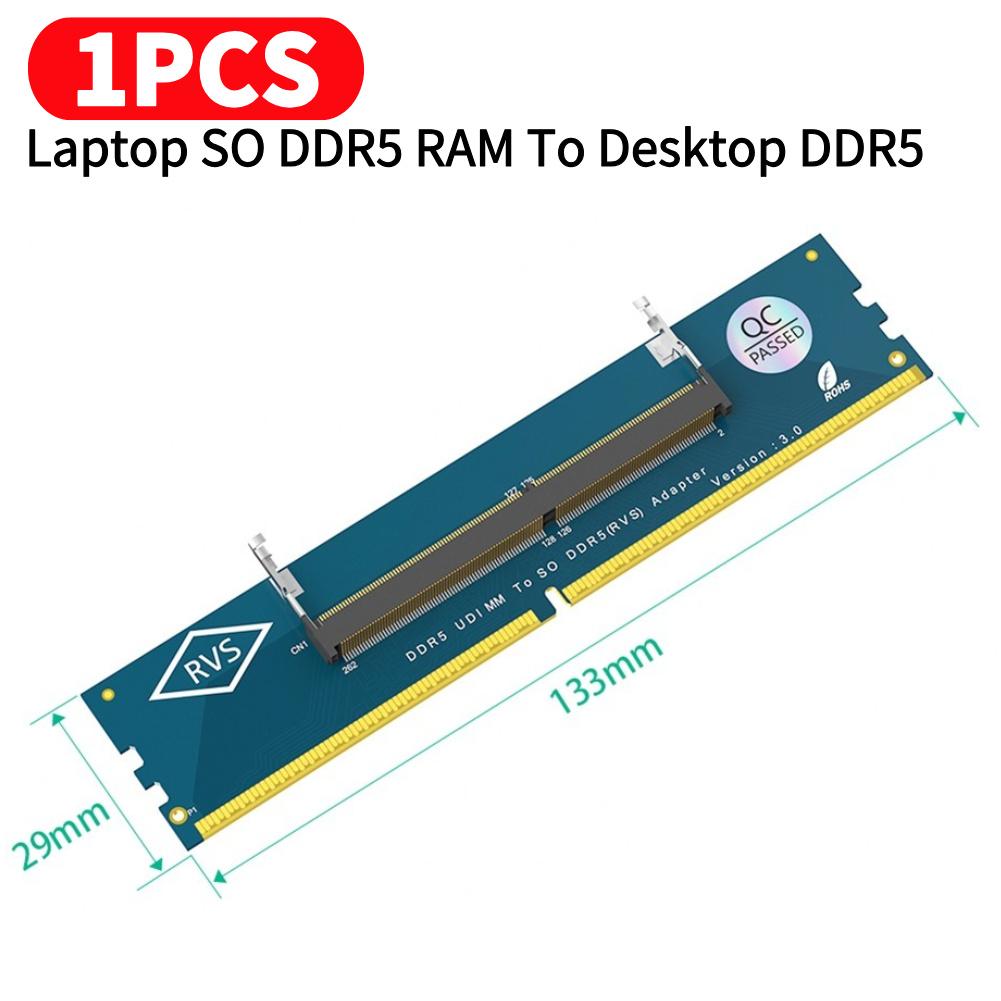 Laptop To Desktop Memory RAM DDR3 DDR4 DDR5 Memory Adapter Connector Card SO DDR5 RAM To Desktop DDR5 U-DIMM Adapter Memory Card