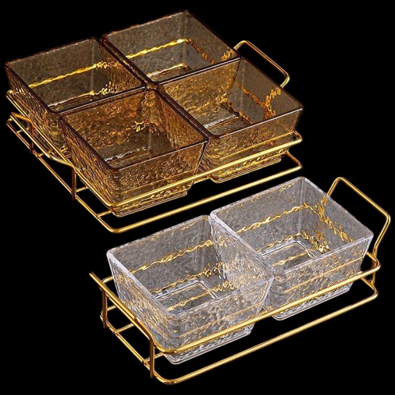 Jing Zhou Yuan Acrylic Partitioned Serving Tray