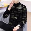 Men's Trendy High-Neck Mink Velvet Pullover Sweater for Autumn/Winter