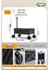 Portable Folding Camping Hand Cart with Pull Rod for Outdoor Use