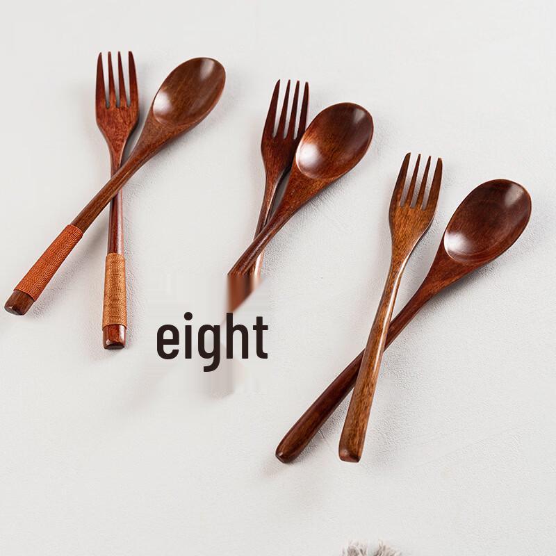 Abay Wooden Handle Portable Cutlery Set