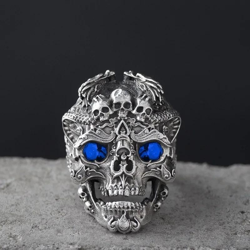 Best Sellers! Rock Gothic Skull Head Ring, Male Gift