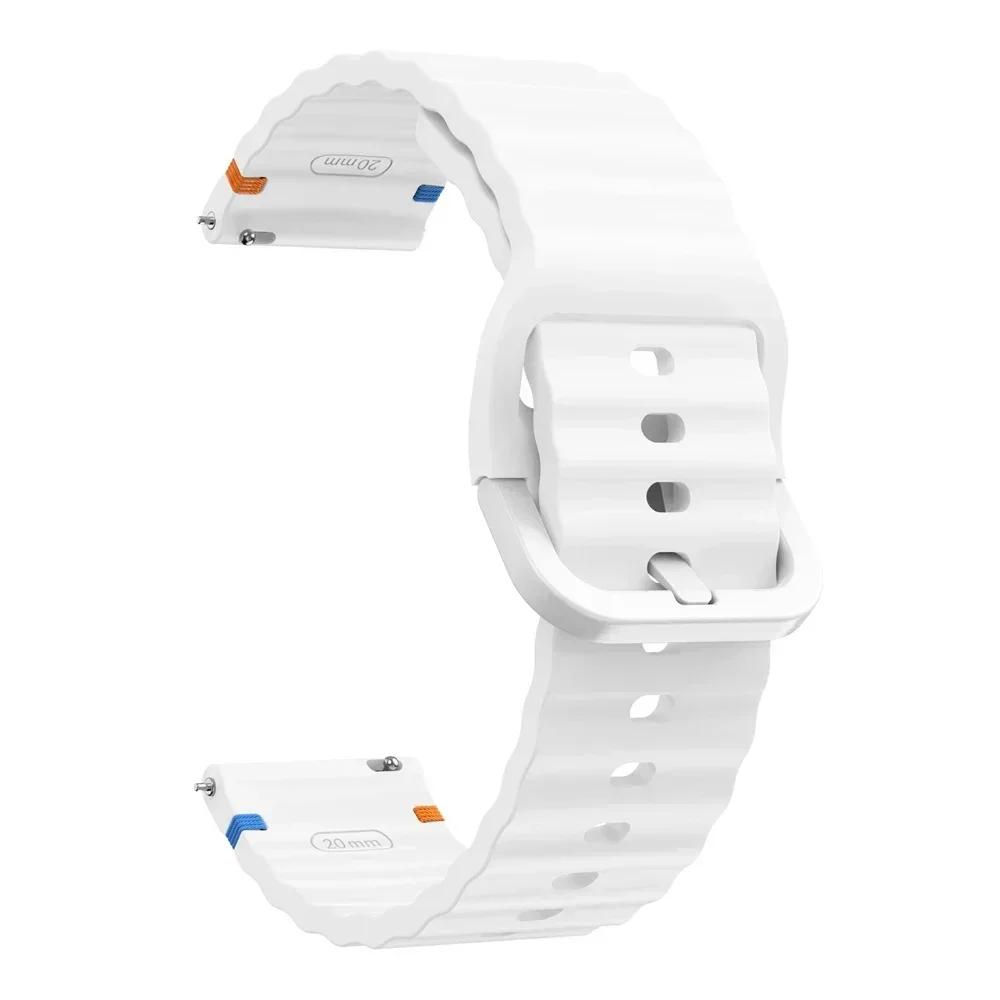 20mm 22mm Watch Silicone Band For TicWatch Pro 3 Ultra Strap For TicWatch GTW/GTX/S2/E2/E3/GTH Replacement Soft Sports Bracelet