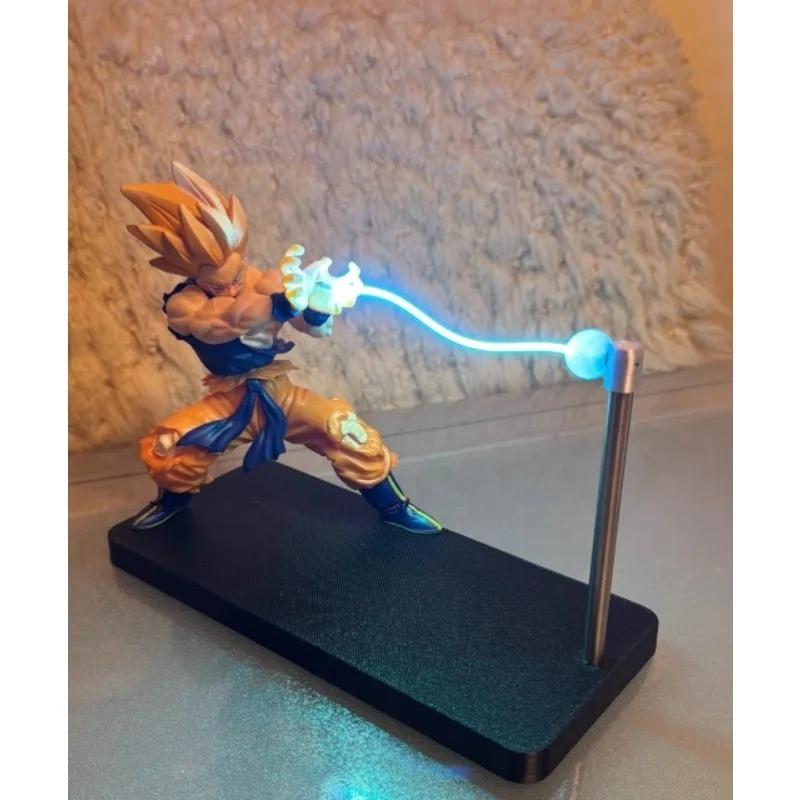 In Stock Dragon Ball Son Goku Light Lamp Model Kakarotto Kamehameha Wave Magnetic Ornament Anime Action Figure Collectible Gift
