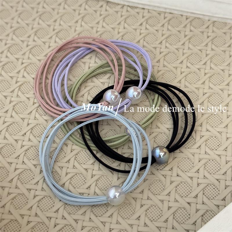 Korean-Style Elastic Hair Ties: Versatile Mori Design, Durable and Colorful for Ponytails