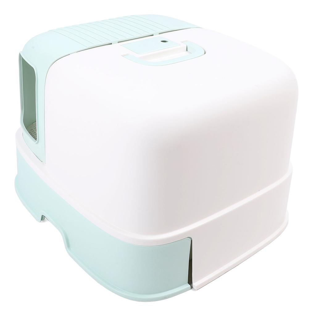 Cat Litter Box Anti Splashing Odor Resistant Stylish Look Enclosed Kitty Litter Box Cat Toilet for