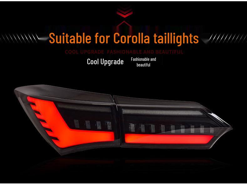 Toyota Corolla 2014-2018 LED Tail Lights with Dynamic Daytime Running Light & Flowing Turn Signal