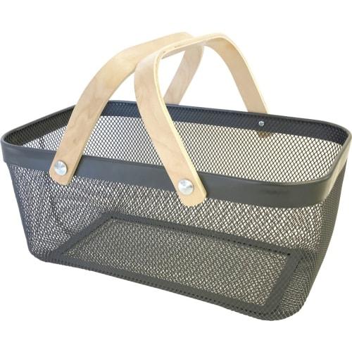 Daikai Linier Wood Handle Mesh Iron Two-Handle GY Knife, W40 X D24.5 X H18 X T30cm, 51318