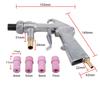 AMTOVL Sandblasting Gun Sandblaster 4 Ceramic Nozzles Extra Iron Nozzle Tip Set + +