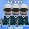 WW2 Military Navy Soldier Figures Building Blocks Leader Army Warrior Boat Commander Artillery Accessories Gun Bricks Toys Gifts