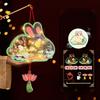 DIY Material Bag Mid-Autumn Festival Lantern DIY Glowing Light-Up Bunny Lantern  Photography Props