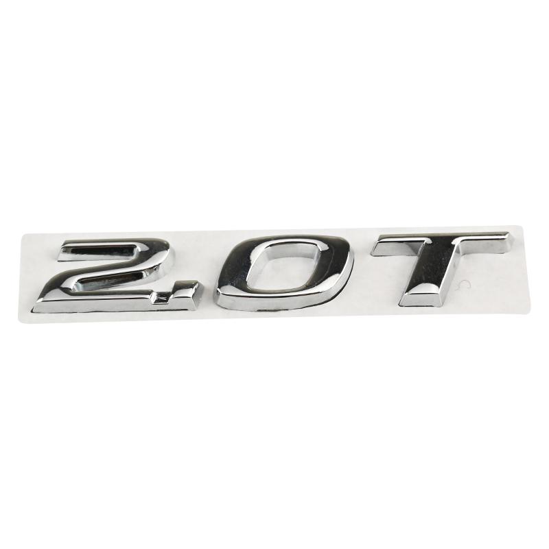 Car 3D Metal 2.0T Sport Displacement Trunk Logo Sticker Emblem Badge Decals For Honda Accord 10th Civic CRV Styling Accessories